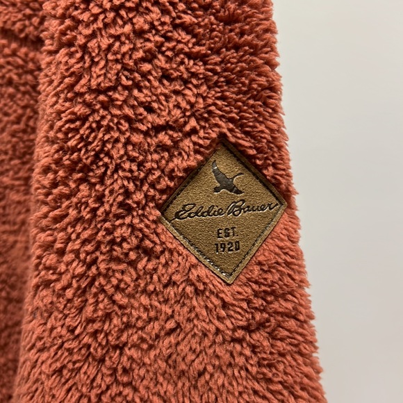 SOLD IN SOLD Eddie Bauer Men’s 1/2 Zip Sherpa Pullover Size 2XL - Picture 2 of 7